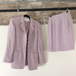 Two piece skirt suit light lavender sz 2P